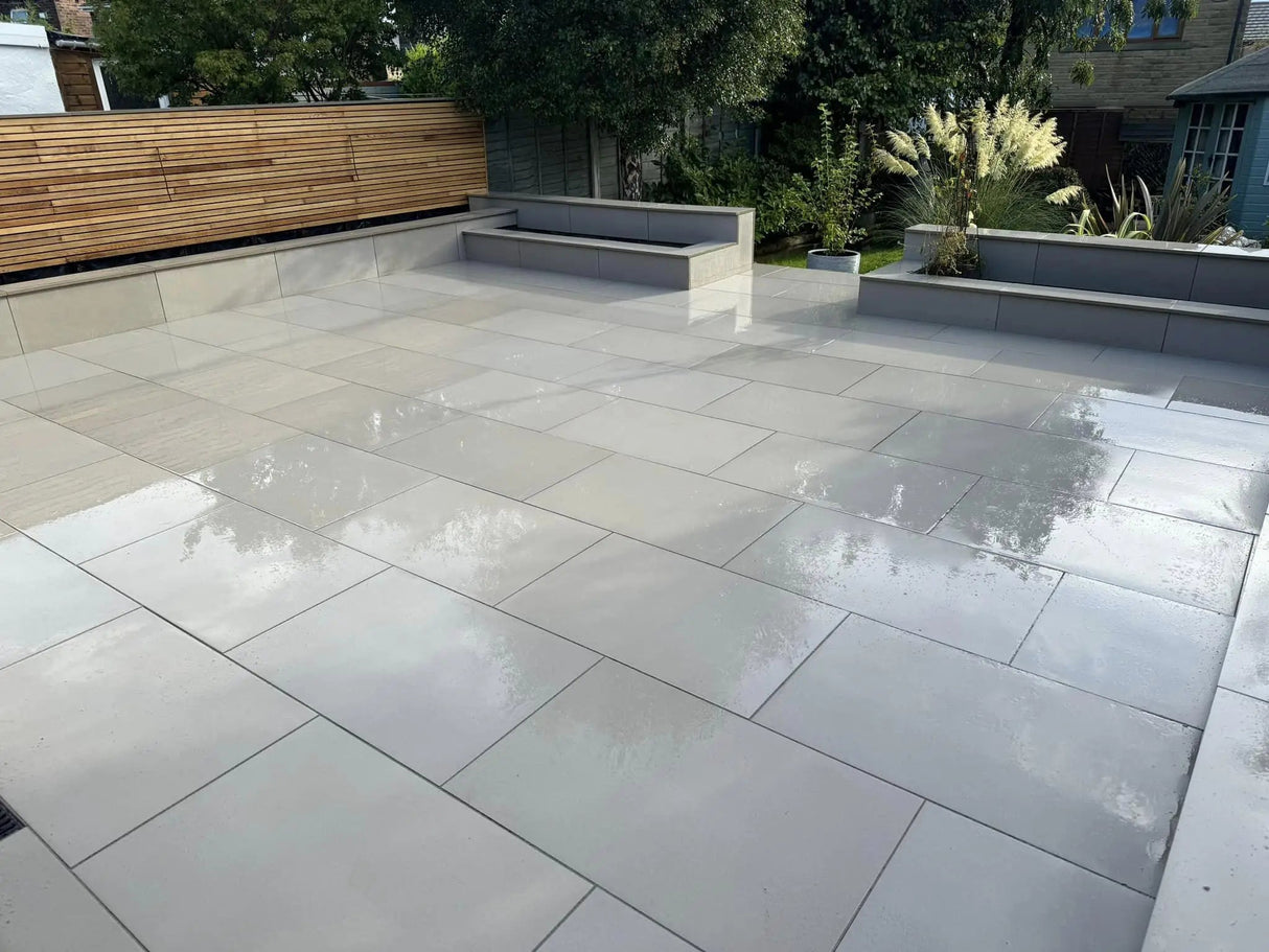 Clearance - Aged Kandla Grey Honed Porcelain Paving - 900x600 Pure Clean Rental Solutions