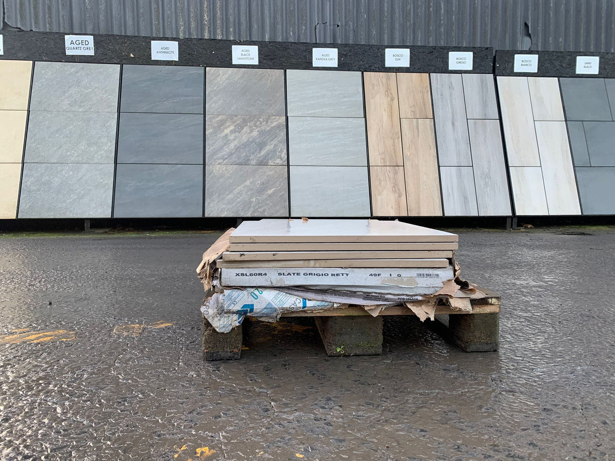 Clearance - Slate Grigio Porcelain Paving - 600x600 2 Pure Clean Rental Solutions