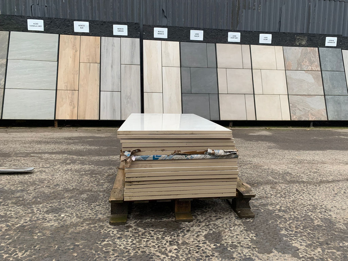 Clearance - Wals Bianco Porcelain Paving - 1200x600 Pure Clean Rental Solutions