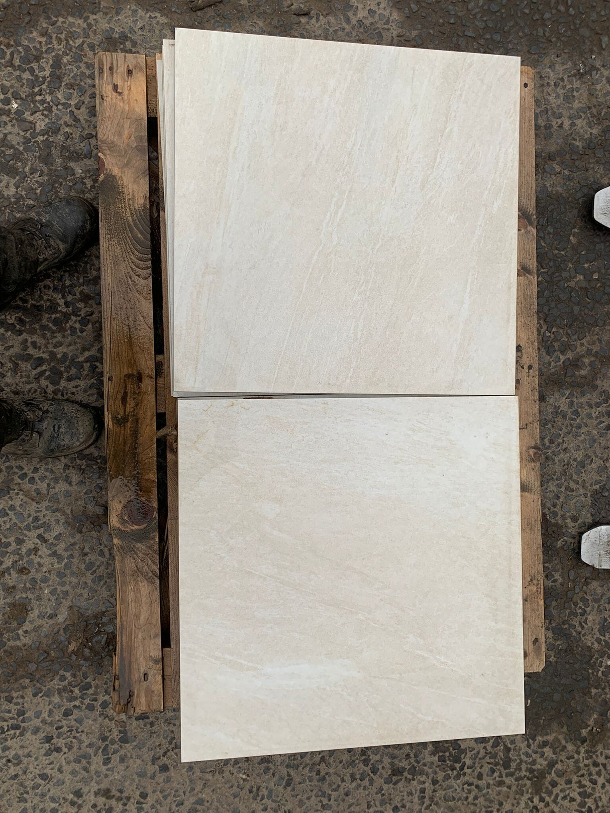 Clearance - Wals Bianco Porcelain Paving - 600x600 Pure Clean Rental Solutions