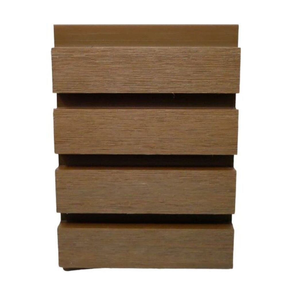 PureDeck Spiced Cedar 2.5M Composite Slatted Cladding Pure Clean Rental Solutions