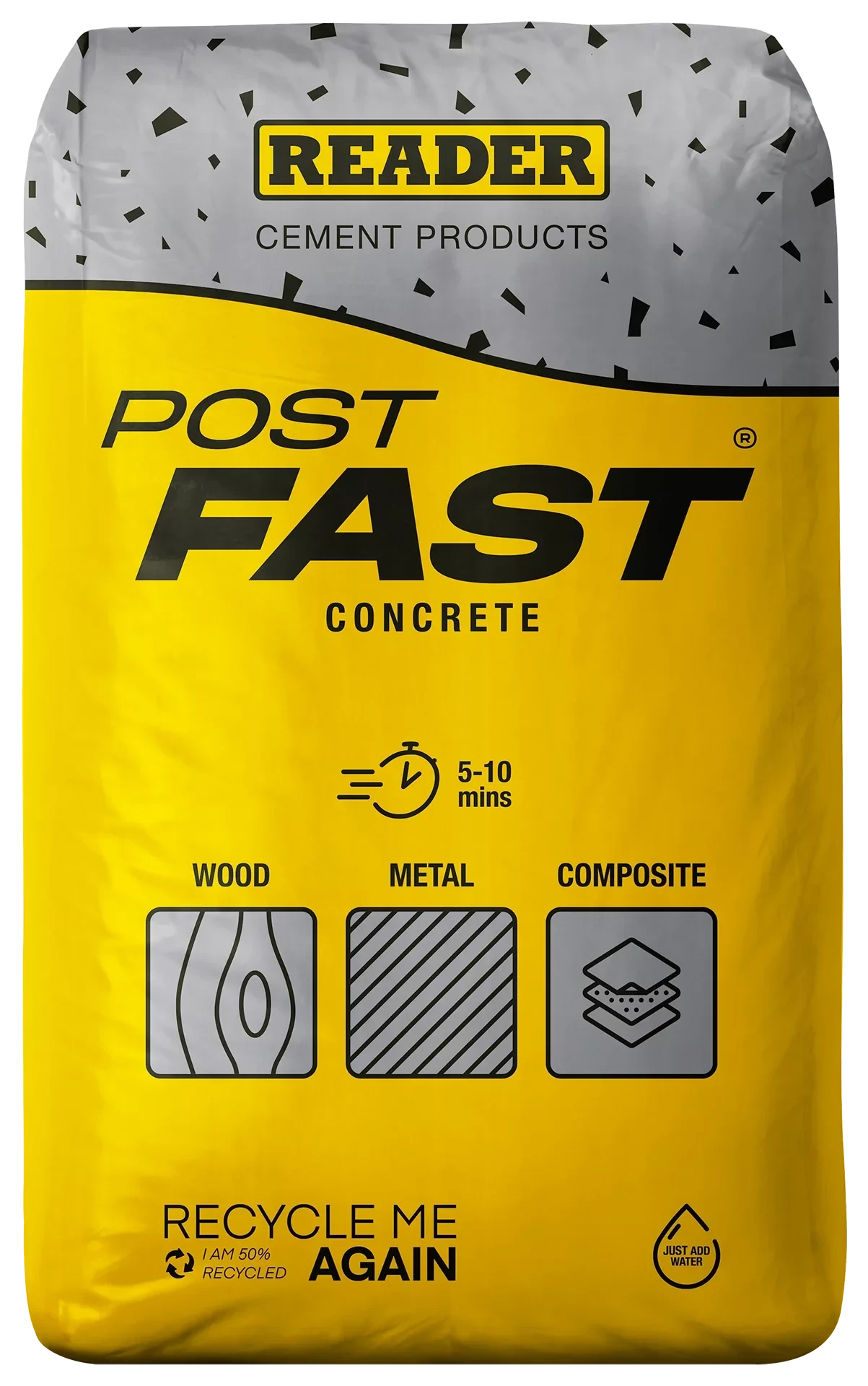 Reader Postfast Post Concrete / Postcrete 20kg Bag Pure Clean Rental Solutions