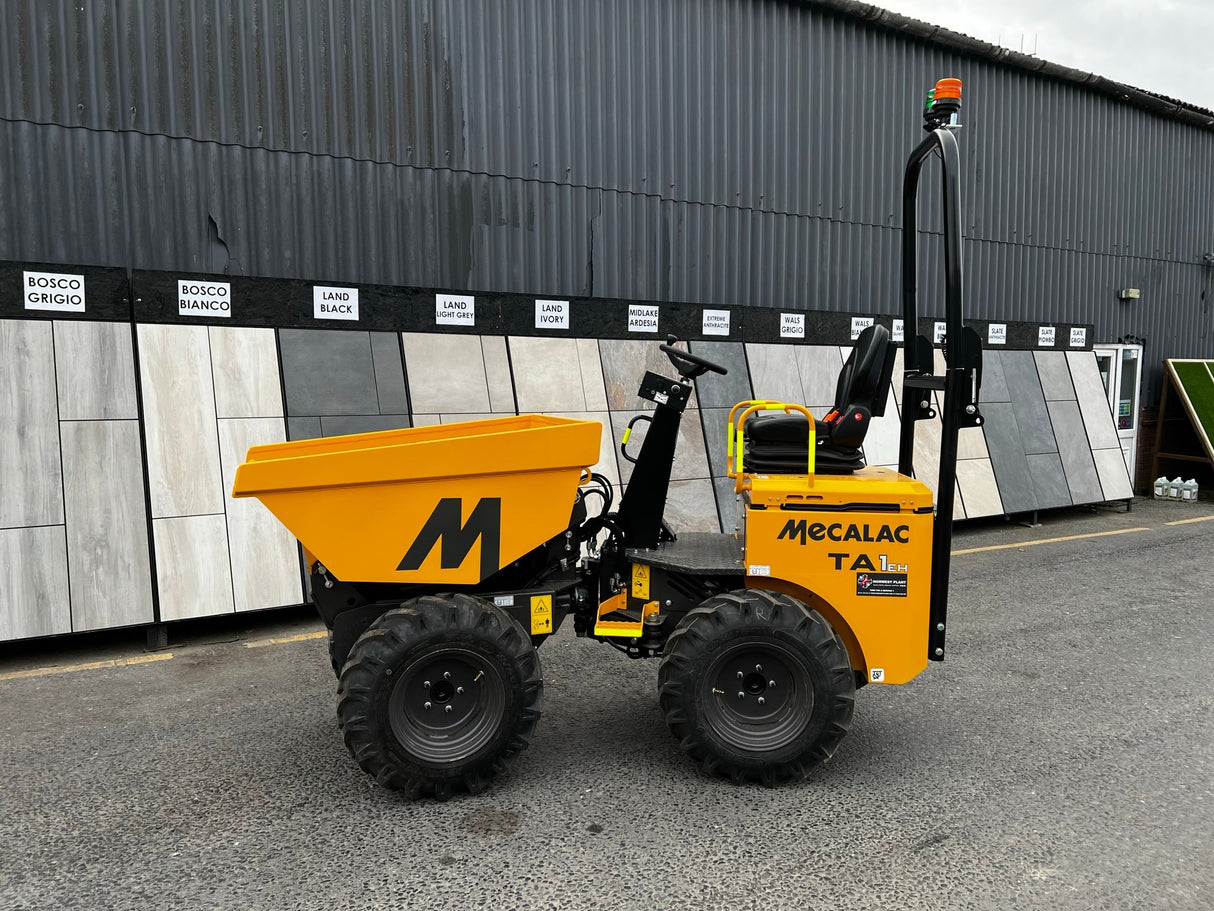 1 Tonne High Tip Dumper Hire - Mecalac TA1EH Pure Clean Rental Solutions