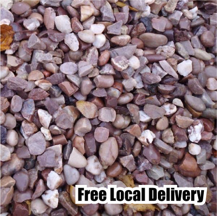 20mm Pea Gravel - Staffordshire Pink Gravel PCRS