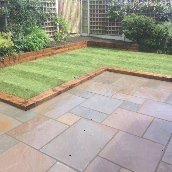 Autumn Brown - Natural Sandstone Paving Pure Clean Rental Solutions