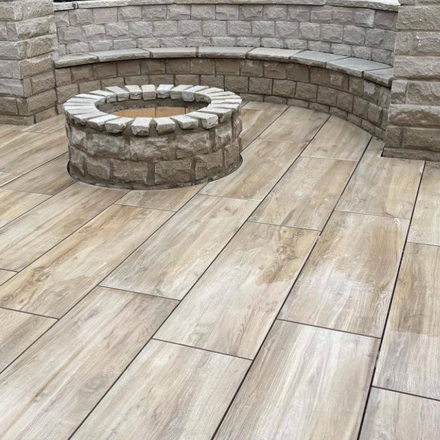 Bosco Elm - Wood Effect Porcelain Paving Pure Clean Rental Solutions