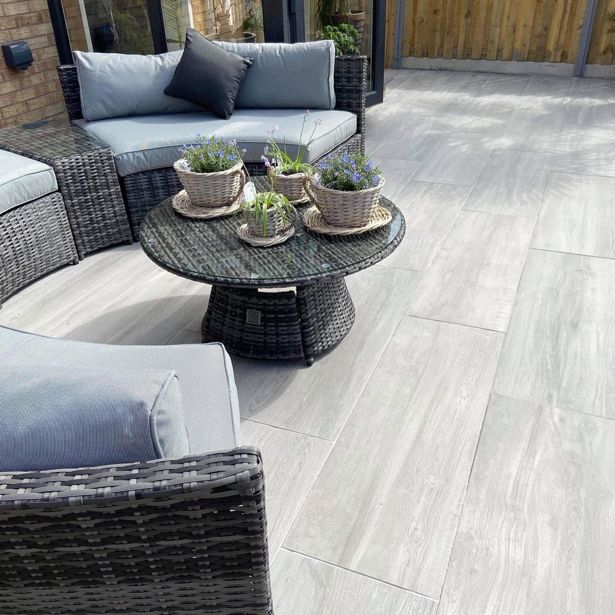 Bosco Grigio - Wood Effect Porcelain Paving Pure Clean Rental Solutions Pallet - 23.04m² - 48 Pieces