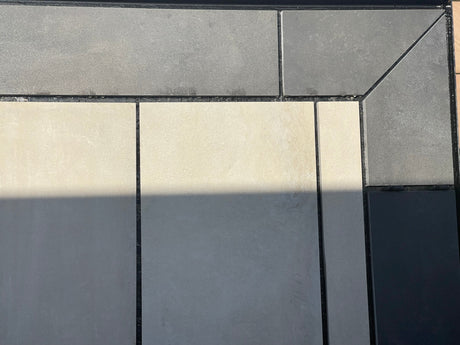 Charcoal Border Edging - Porcelain Paving Pure Clean Rental Solutions
