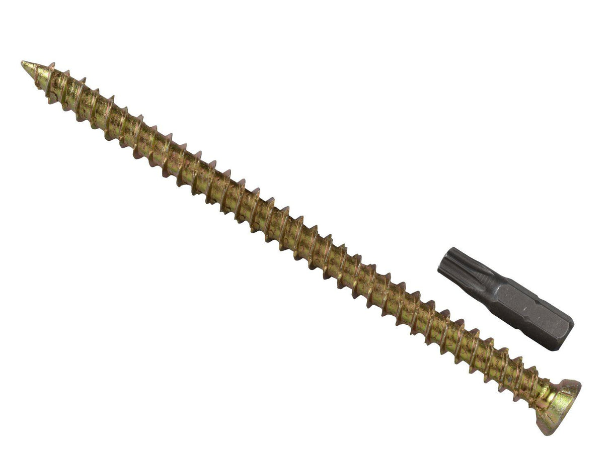 Concrete Frame Screw - Zinc Yellow Passivated - Box Pure Clean Rental Solutions