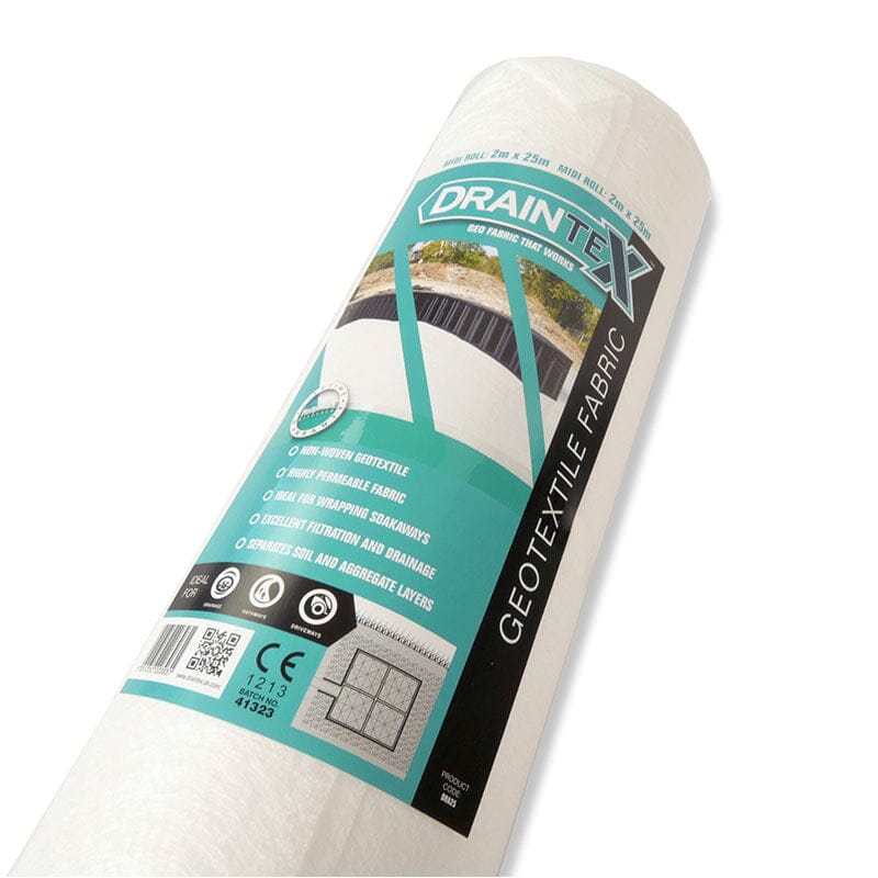 Draintex Geotextile Fabric Pure Clean Rental Solutions 2x25m