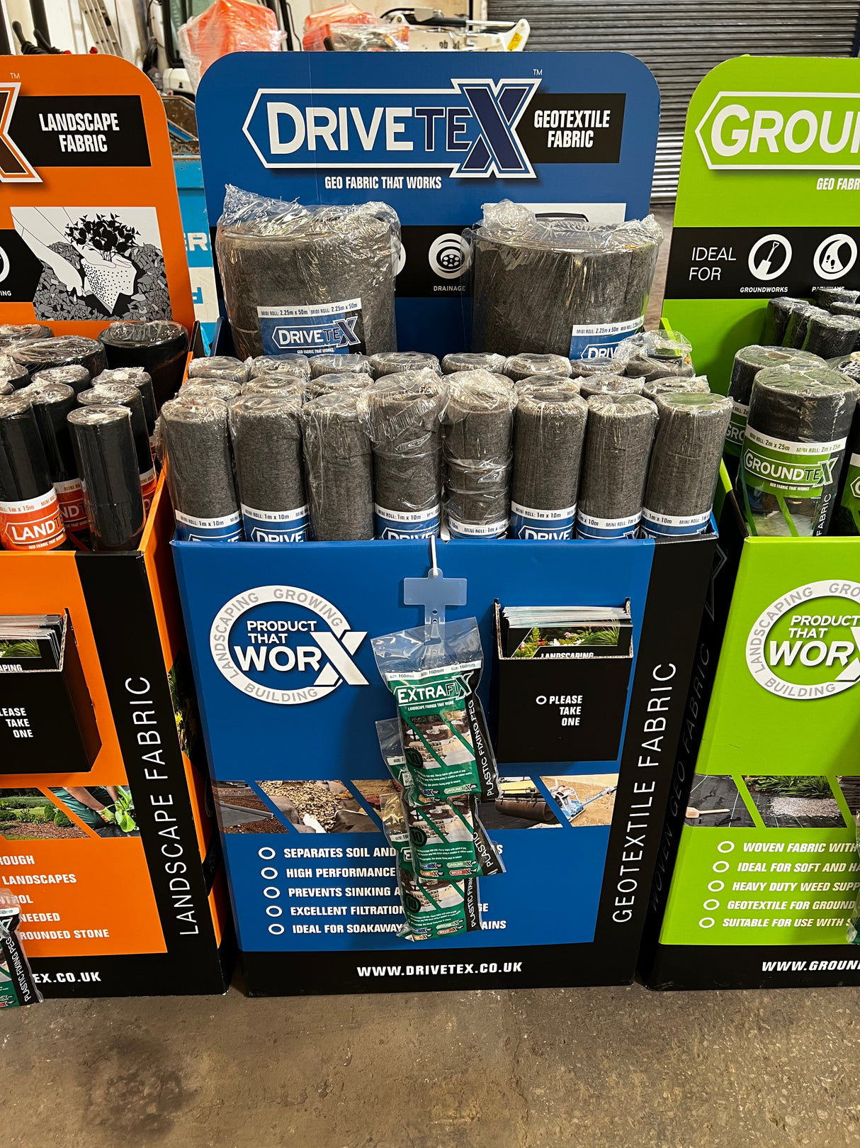 Drivetex ground stabilisation / drainage membrane Pure Clean Rental Solutions