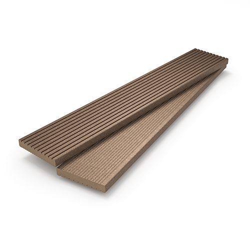 Ecodek® Signature AT - Composite Decking Board Pure Clean Rental Solutions Light Brown