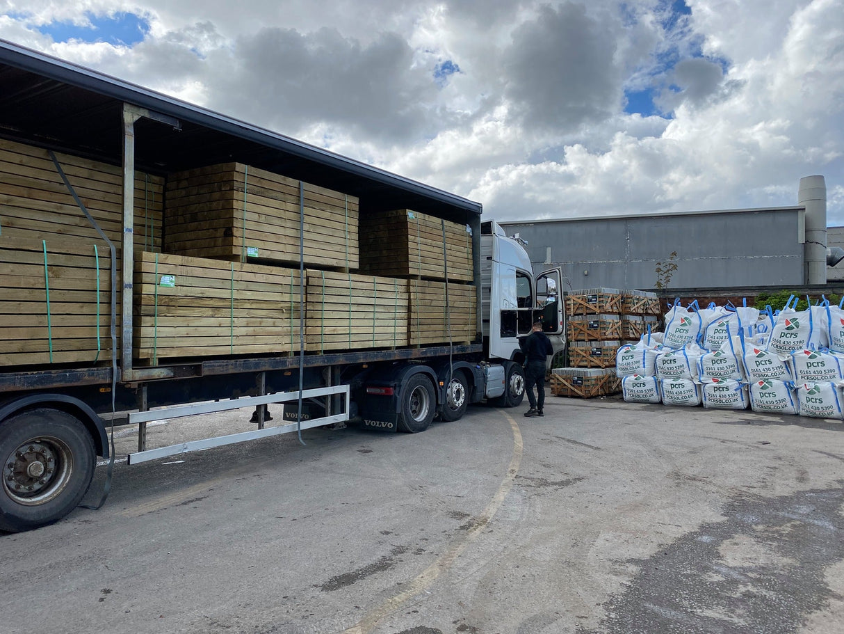 Green Treated Sleeper 200x100x2400 (8'x8"x4") Garden Borders & Edging PCRS