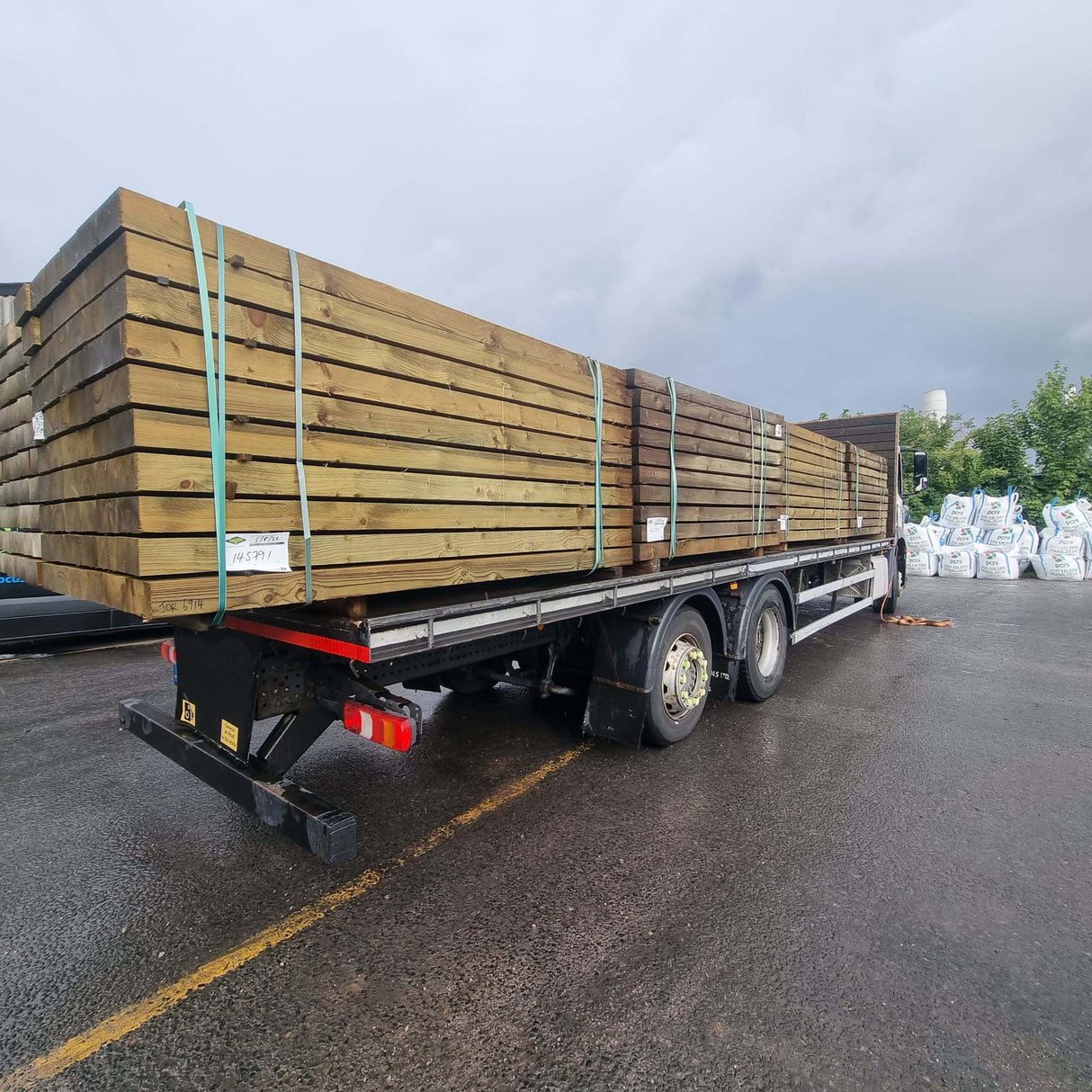 Green Treated Sleeper 200x100x2400 (8'x8"x4") Garden Borders & Edging PCRS