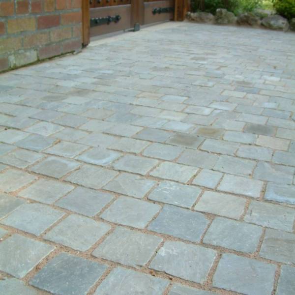 Kandla Grey Cobbles - Natural Sandstone Pure Clean Rental Solutions