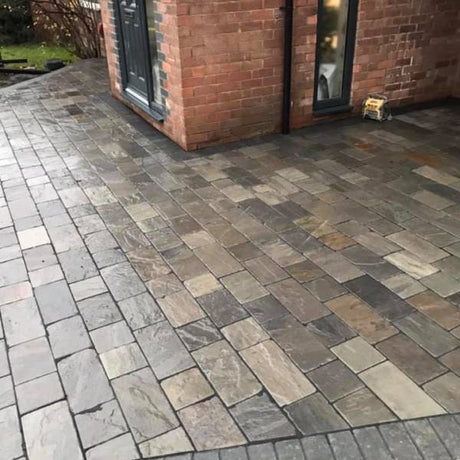 Kandla Grey Drivestone Sandstone Cobbles Pure Clean Rental Solutions