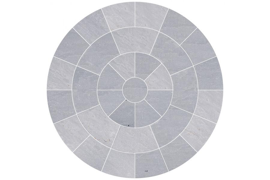 Kandla Grey Natural Sandstone Circle Kit Pure Clean Rental Solutions 1.74m