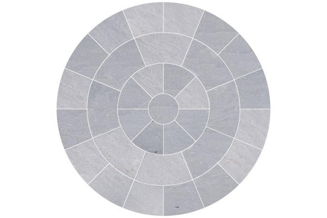 Kandla Grey Natural Sandstone Circle Kit Pure Clean Rental Solutions 1.74m