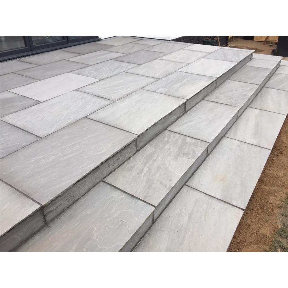 Kandla Grey - Natural Sandstone Paving Pure Clean Rental Solutions 900x600 Single Size Pack