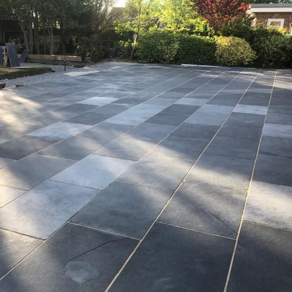 Kota Black - Natural Limestone Paving Pure Clean Rental Solutions 600mmx600mm Single Slab