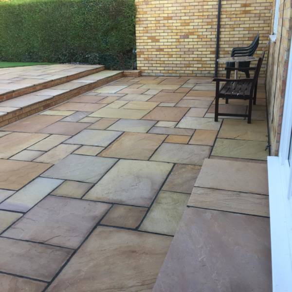 Lalitpur Yellow - Natural Sandstone Paving Pure Clean Rental Solutions