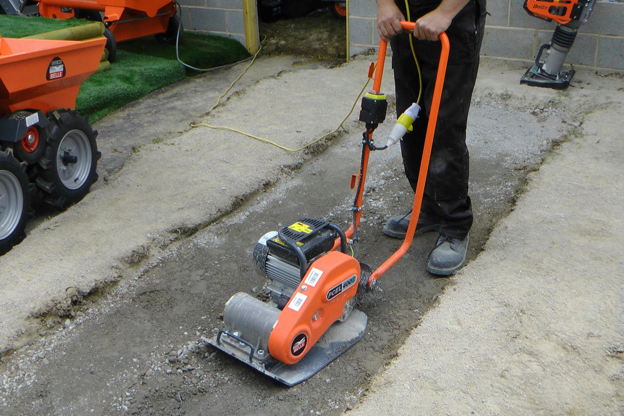 Lightweight Electric Plate Compactor - PCEL 400E Pure Clean Rental Solutions