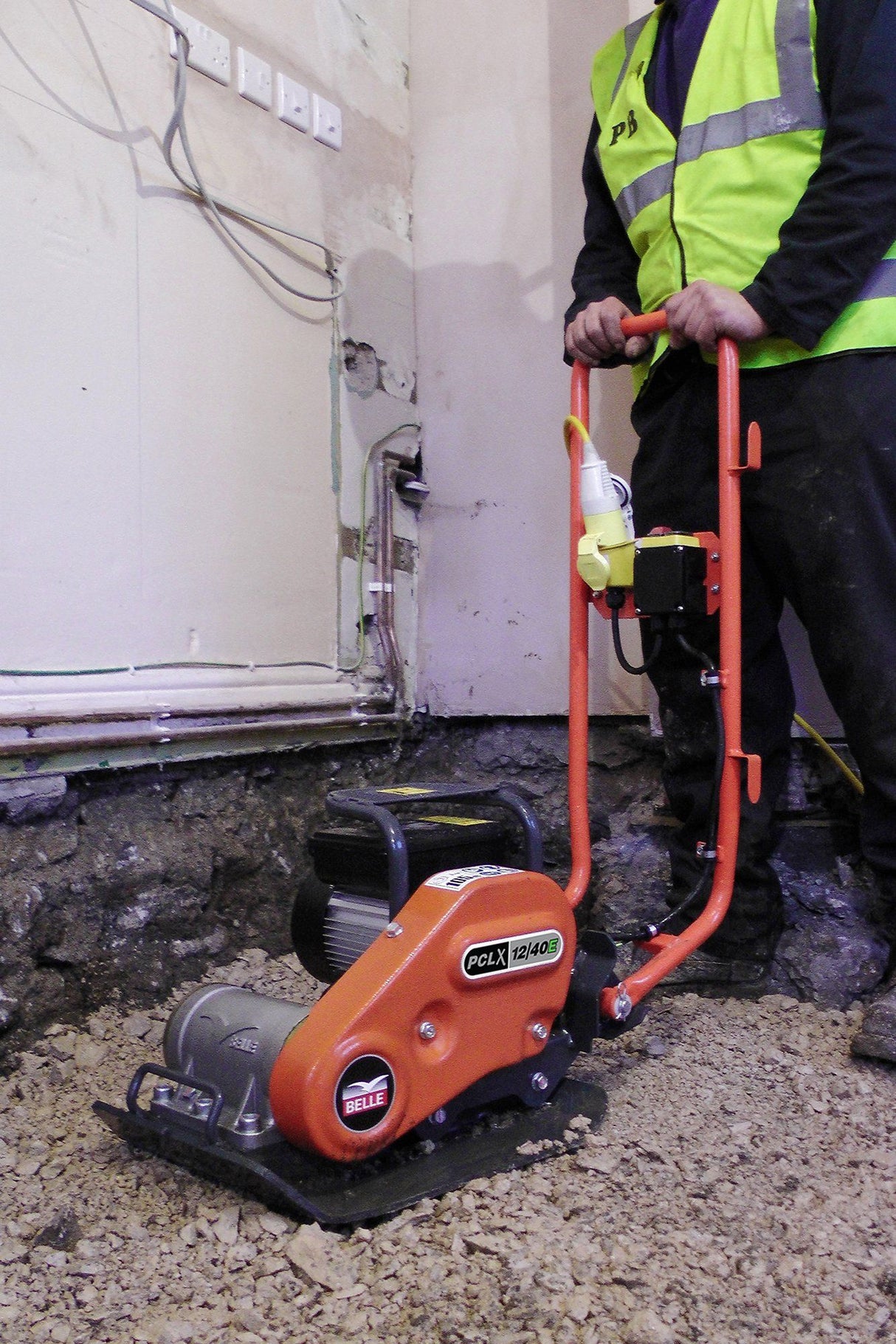 Lightweight Electric Plate Compactor - PCLX 12/40E Pure Clean Rental Solutions