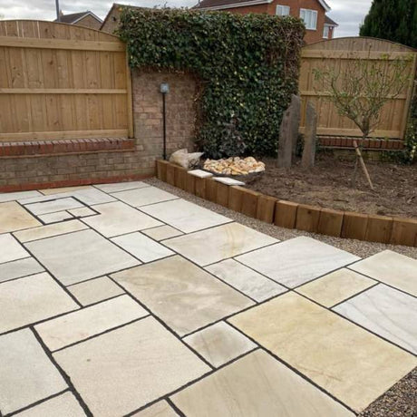 Mint Fossil - Natural Sandstone Paving Pure Clean Rental Solutions