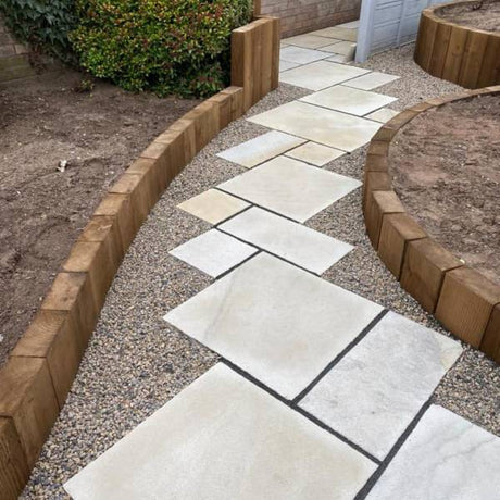 Mint Fossil - Natural Sandstone Paving Pure Clean Rental Solutions
