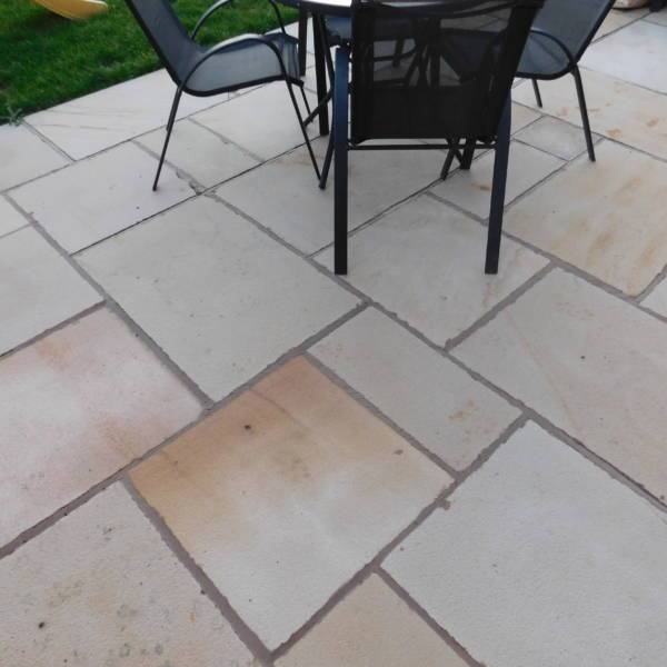 Mint Fossil - Natural Sandstone Paving Pure Clean Rental Solutions