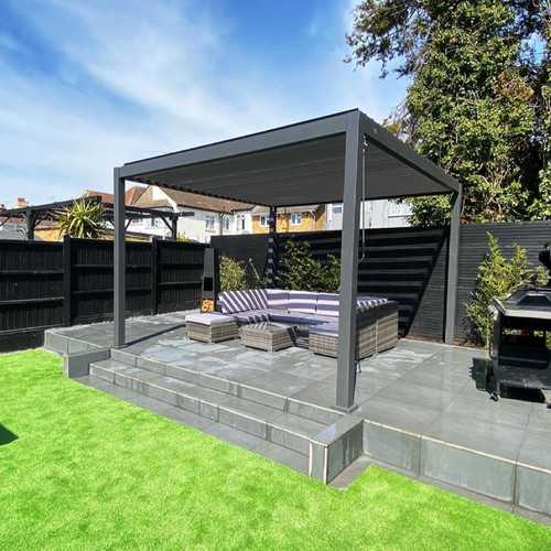 Nova - Titan 3.6m Square Aluminium Pergola Pure Clean Rental Solutions