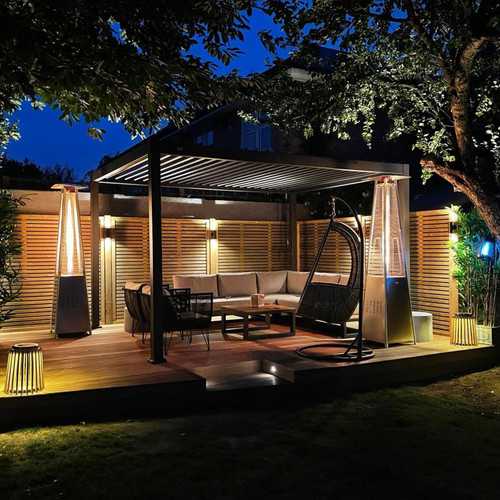 Nova - Titan 4x3m Rectangular Aluminium Pergola Pure Clean Rental Solutions