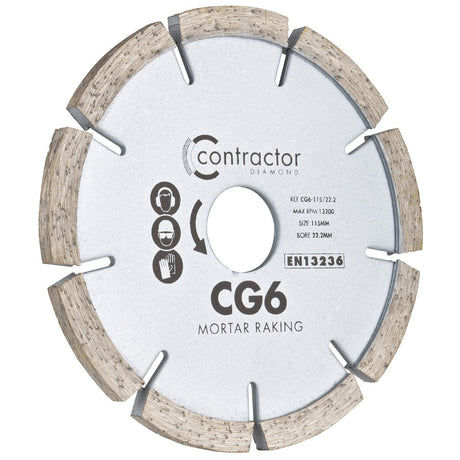 Ox Contractor Diamond Blade - Mortar Raking Pure Clean Rental Solutions