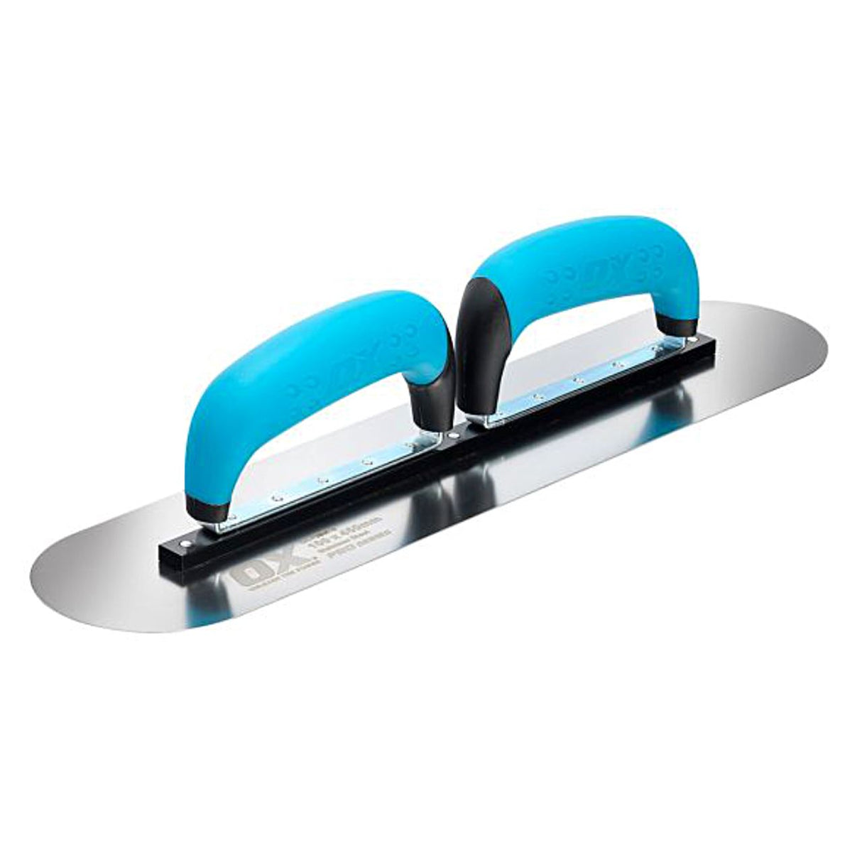 OX Pro Stainless Steel Double Handle Pool Trowel - 110x450mm / 18in Pure Clean Rental Solutions