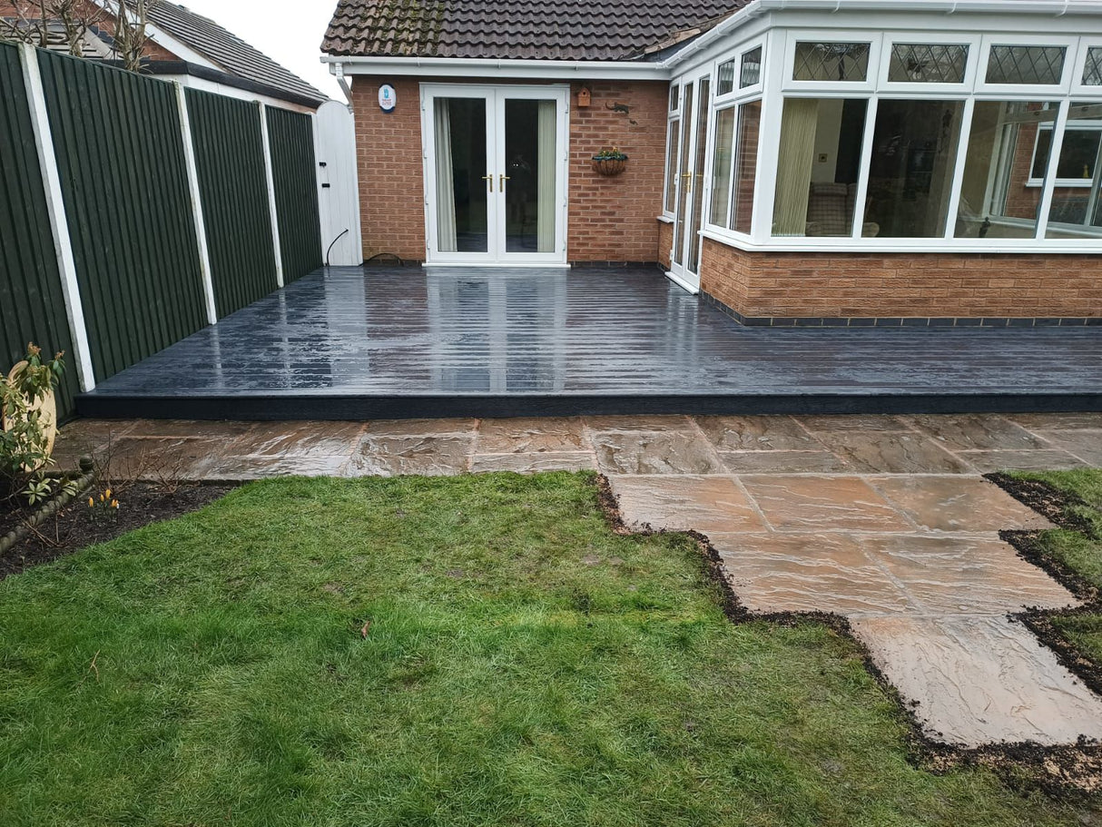 PureDeck Anthracite 3.6M Composite Decking Board Pure Clean Rental Solutions