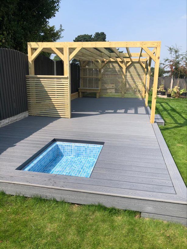 PureDeck Slate 3.6M Composite Decking Board Pure Clean Rental Solutions