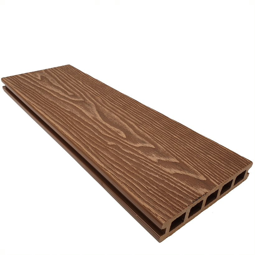 PureDeck Teak 3.6M Composite Decking Board Pure Clean Rental Solutions