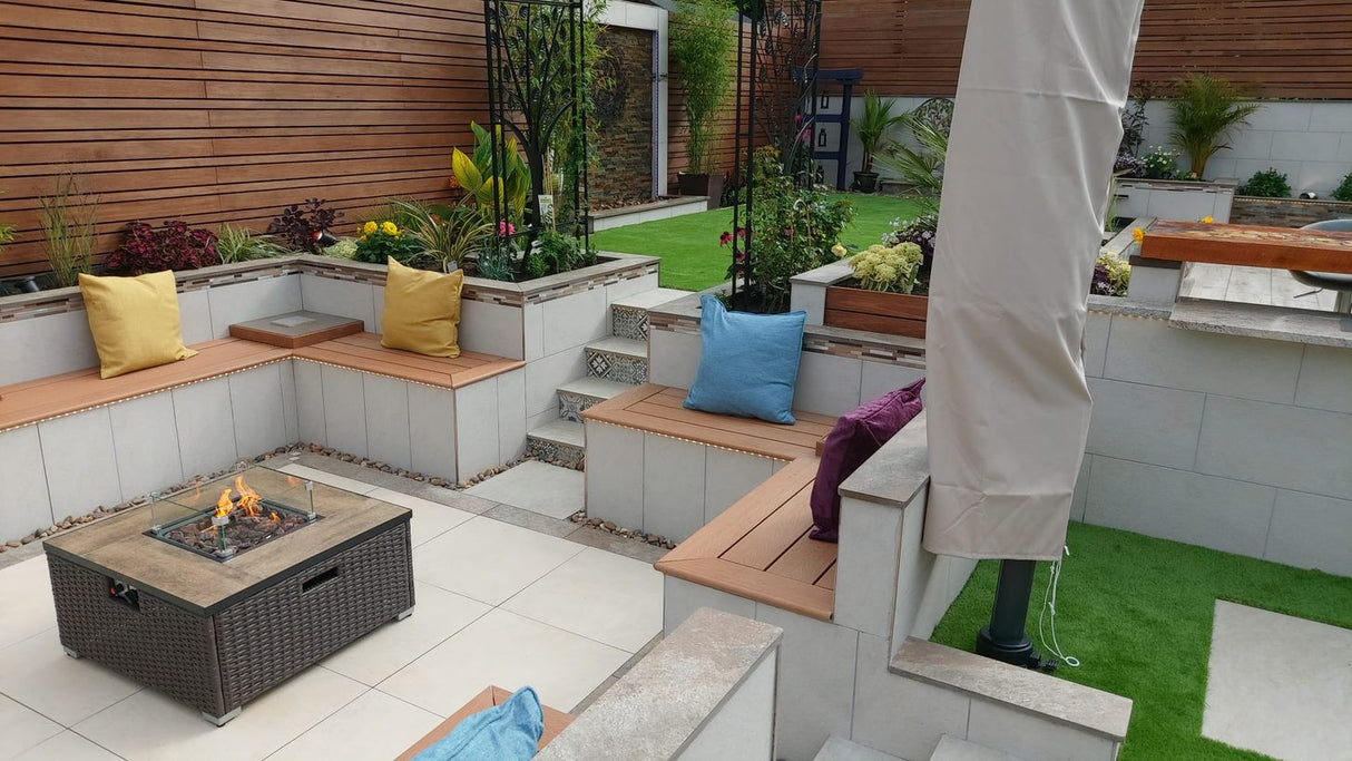 PureDeck Teak 3.6M Composite Decking Board Pure Clean Rental Solutions