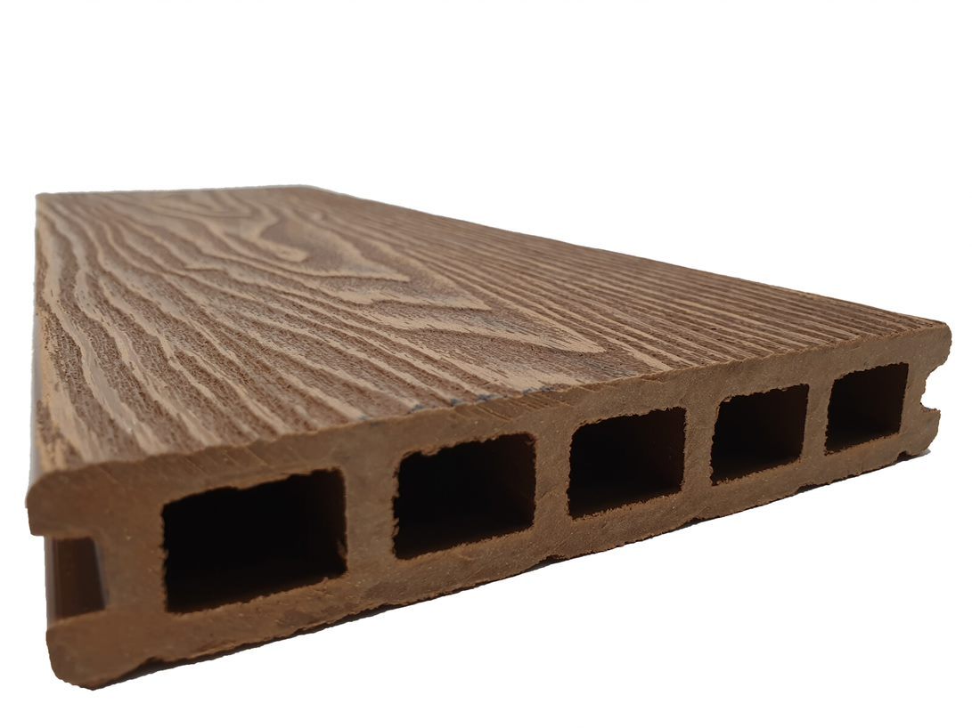 PureDeck Teak 3.6M Composite Decking Board Pure Clean Rental Solutions