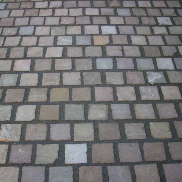 Raj Green Cobbles - Natural Sandstone Pure Clean Rental Solutions