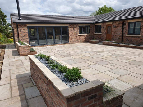 Raj Green - Natural Sandstone Paving Pure Clean Rental Solutions