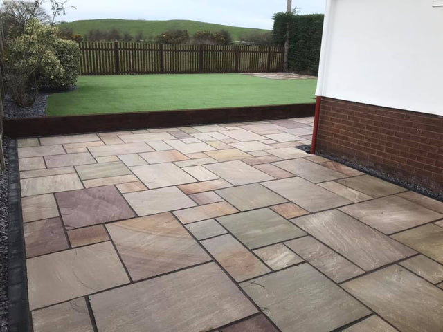 Raveena - Natural Sandstone Paving Pure Clean Rental Solutions