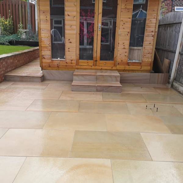 Rippon Honed Sandstone Paving Pure Clean Rental Solutions