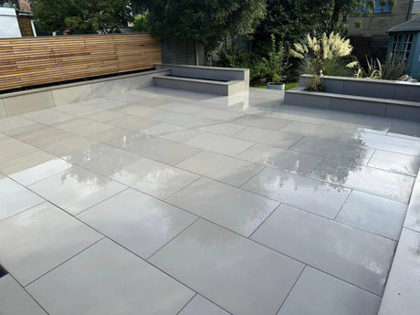 Clearance - Aged Kandla Grey Honed Porcelain Paving - 900x600 Pure Clean Rental Solutions 