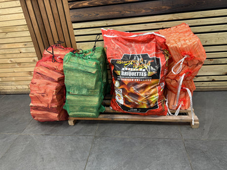 Large Bag of Premium Hardwood Kiln Dried Logs Pure Clean Rental Solutions 