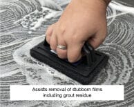 LTP - Black Coarse Pad With Handle Pure Clean Rental Solutions 