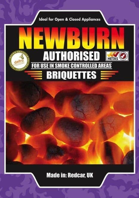 Newburn Smokeless Briquettes – 20kg Bag Pure Clean Rental Solutions 