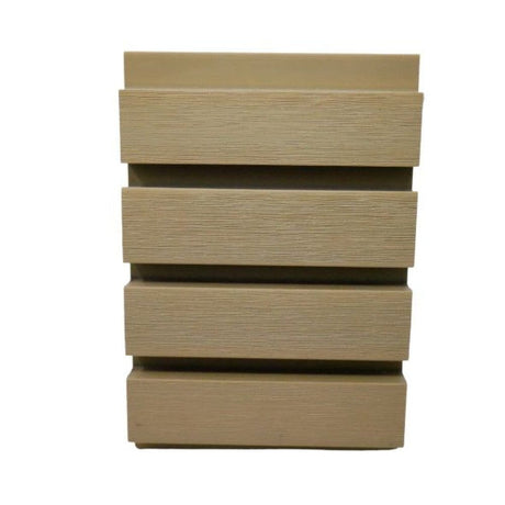 PureDeck Natural Oak 2.5M Composite Slatted Cladding Pure Clean Rental Solutions 