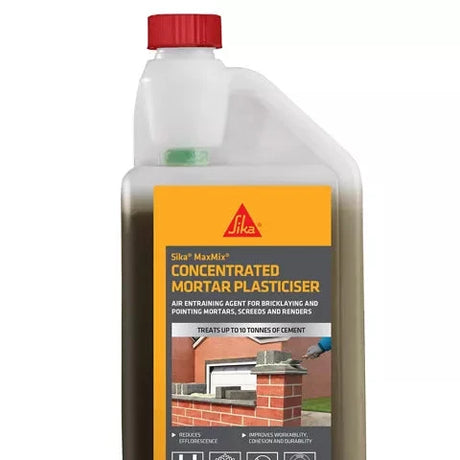 Sika MaxMix Concentrated Mortar Plasticiser 1L Pure Clean Rental Solutions 