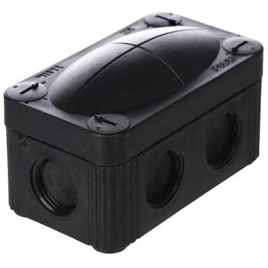 Wiska COMBI 206 PVC Adaptable Box IP67 (Black) Pure Clean Rental Solutions 